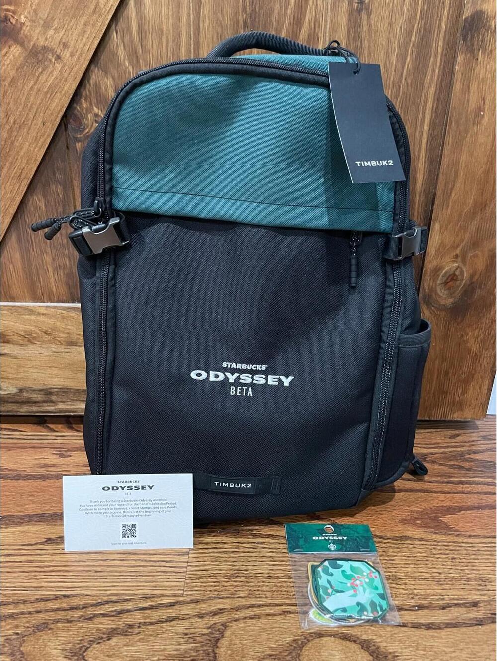 Starbucks Odyssey Timbuk2 Laptop Backpack - Rare w/patches